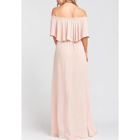 SHOW ME YOUR MUMU LINED DOUBLE SLIT VERSATILE RUFFLE TOP DRESS LARGE - Picture 2 of 10